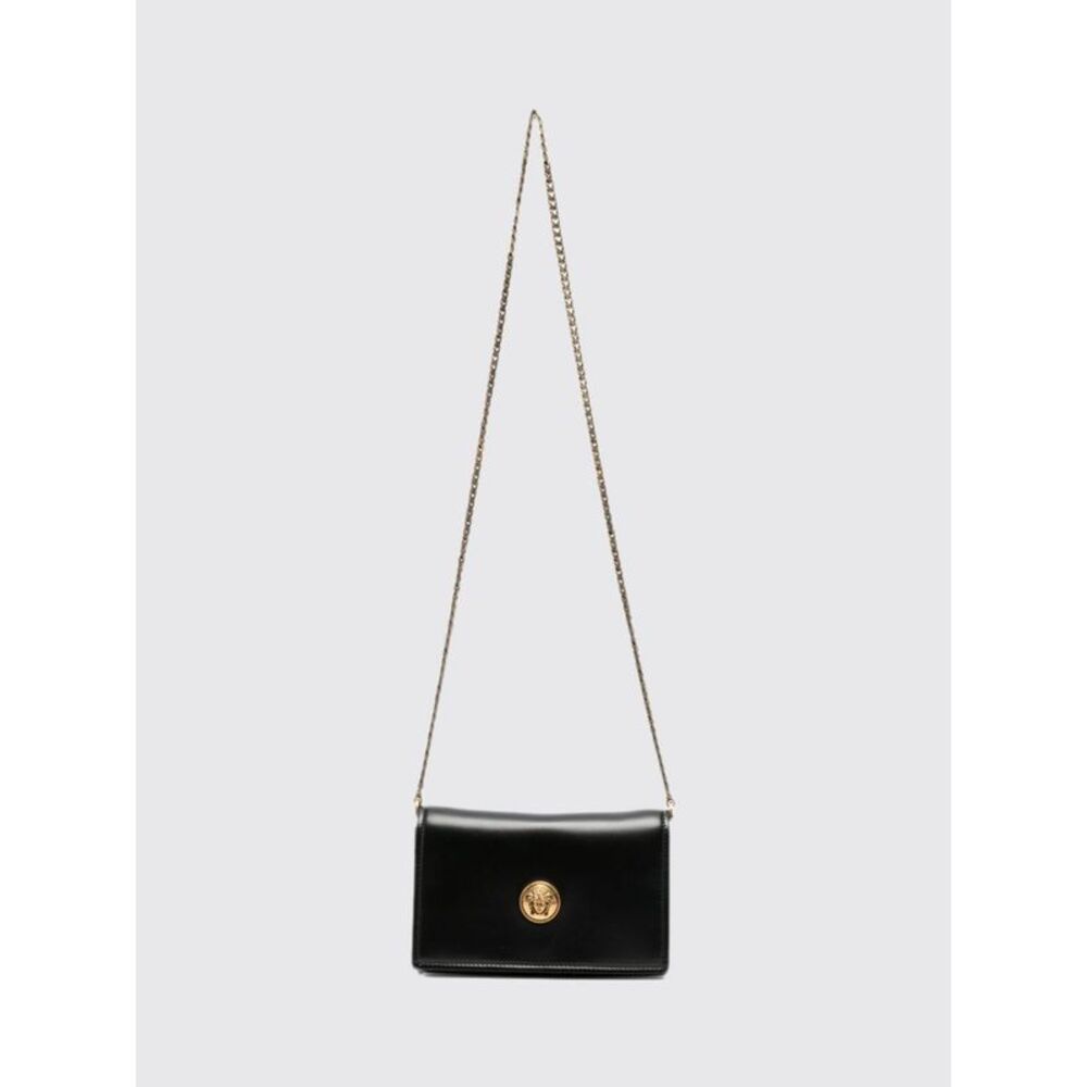 Versace Women Versace Mini Crossbody Bag In Smooth Lambskin With Medusa Plaque
